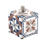Esschert Design Carreaux de ciment lampe ? huile (8714982143564