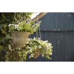 Esschert Design Aged Metal Green hanging basket L – Image 3