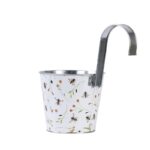 Esschert Design Abeilles cache pot zinc+crochet imp – Image 4