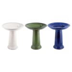 Esschert Design Bain oiseau sr pied c?ramique vert – Image 5