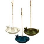 Esschert Design Vogelbad keramiek hangend rond ass. (8714982151743