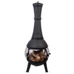 Esschert Design Chauffe Terrasse avec porte en maille (8714982055904