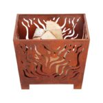 Esschert Design Corbeille à feu carré PM (8714982087059