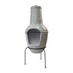 Esschert Design Terraskachel keramiek betonlook L (8714982159213