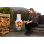 Esschert Design Terraskachel keramiek betonlook L – Image 2