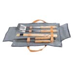 Esschert Design Ensemble d'ustensiles de barbecue en denim – Image 3
