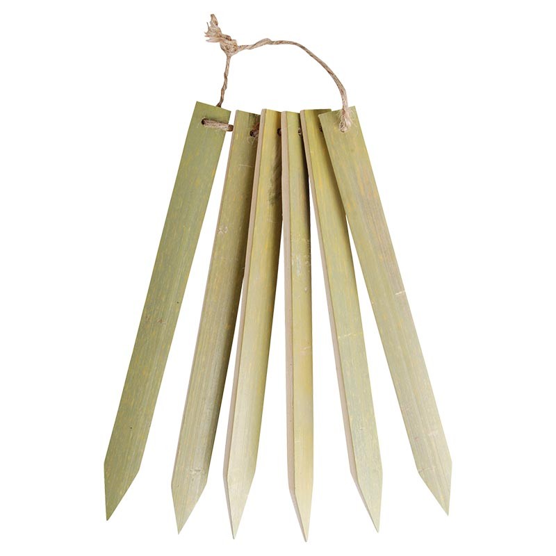 Esschert Design Six marquoirs de plantation bambou longue (8714982063800