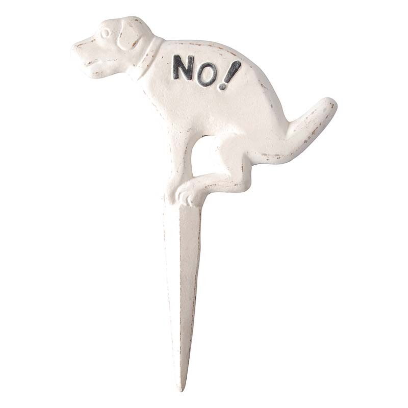 Esschert Design "No" chien panneau blanc (8714982038792