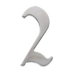Esschert Design Numéro maison 2 acier inoxydable (8714982019913