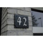 Esschert Design Plaque ardoise 2 numéros maison – Image 2