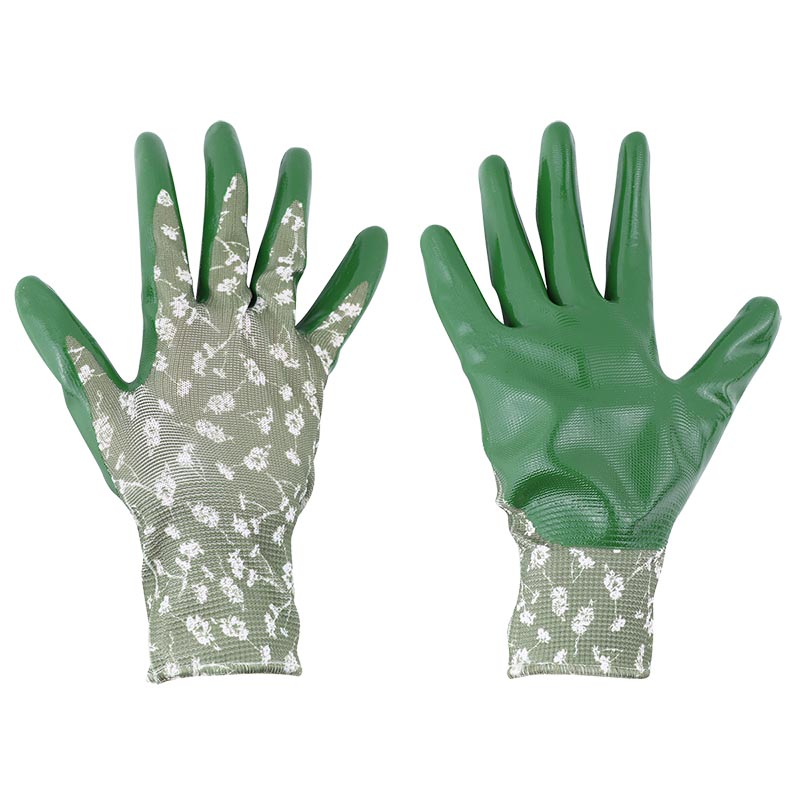 Esschert Design Polyester nitril handschoenen M (8714982170256