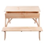 Esschert Design Table pique nique avec bac à sable – Image 4