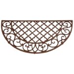 Esschert Design Grille fonte demi -lune en caisse (8714982008979