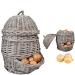 25 x 33 x 35 cm / 9.8 x 13 x 14 inch Panier oignons gris (1800.0000