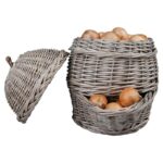 25 x 33 x 35 cm / 9.8 x 13 x 14 inch Panier oignons gris – Image 3