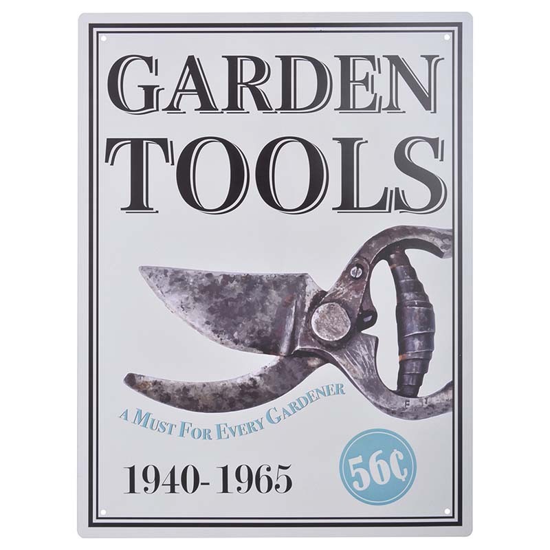 Esschert Design Bord tuingereedschap/ garden tools (8714982112300