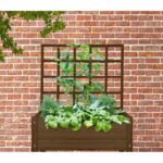Esschert Design Treillis carrés potagers marron S – Image 3