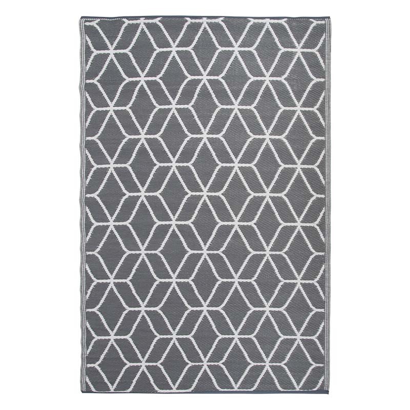 Esschert Design Tapis de jardin motif gris/blanc (8714982142291