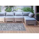 Esschert Design Tapis de jardin diamant noir/blc S – Image 3