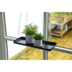 Esschert Design Rechthoekig hangend plantenplateau S zwart of wit – Image 2