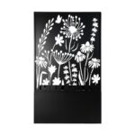Esschert Design Bloembak met trellis voorzien van bloemendesign – Image 4