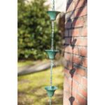 Esschert Design Chaîne de pluie vert de gris – Image 4