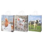Esschert Design Sacs papier animaux ferme L