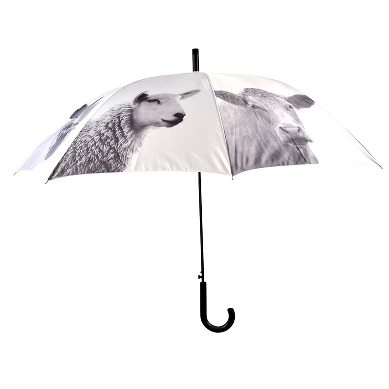 Esschert Design Paraplu boerderijdieren z/w (8714982159596