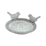 Esschert Design La soucoupe pour pot - avec oiseaux
