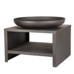 Esschert Design Braséro avec range bois 80 cm noir (FF528 8714982215971) - 01