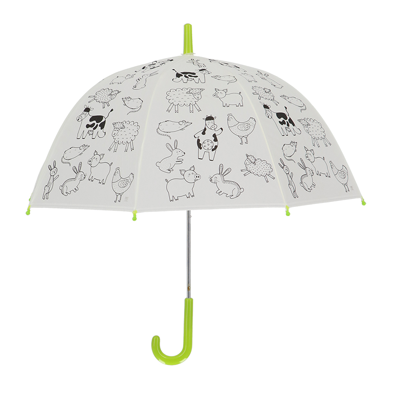 Esschert Design Parapluie à peindre "animaux ferme" (KG280 8714982225765) - 01