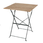 Esschert Design Table bistrot métal et bois vert (MF044 8714982238796) - 01
