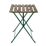 Esschert Design Table bistrot métal et bois vert (MF044 8714982238796) - 04