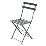 Esschert Design Chaise bistrot métal vert (MF045 8714982238802) - 01