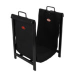 Esschert Design Porte bûches noir avec support () - 01