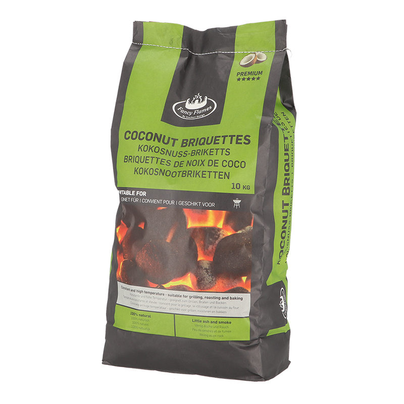 Esschert Design Briquettes de charbon de coco 10kg () - 01