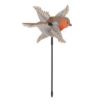 Esschert Design Moulin à vent rouge gorge européen () - 01