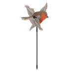 Esschert Design Moulin à vent rouge gorge européen () - 02
