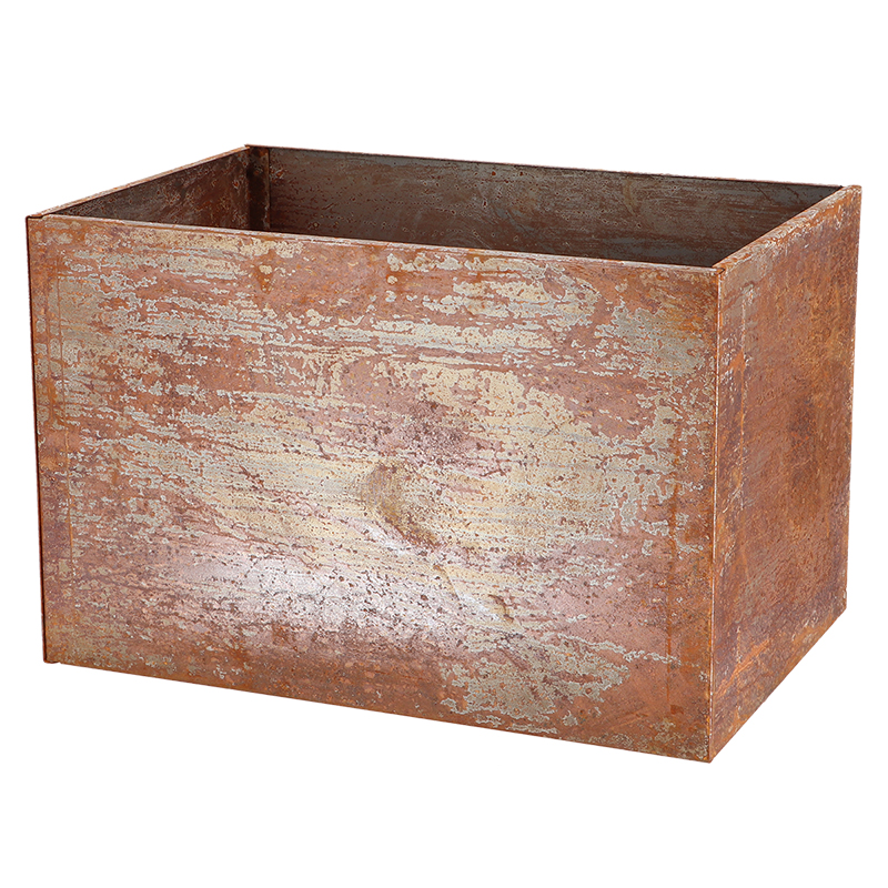 Esschert Design Pot de fleurs acier corten rect. S () - 01