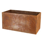 Esschert Design Pot de fleurs acier corten rect. L () - 01