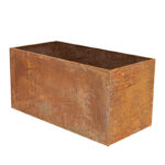Esschert Design Pot de fleurs acier corten rect. L () - 02
