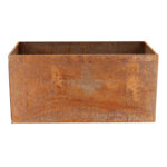 Esschert Design Pot de fleurs acier corten rect. L () - 05