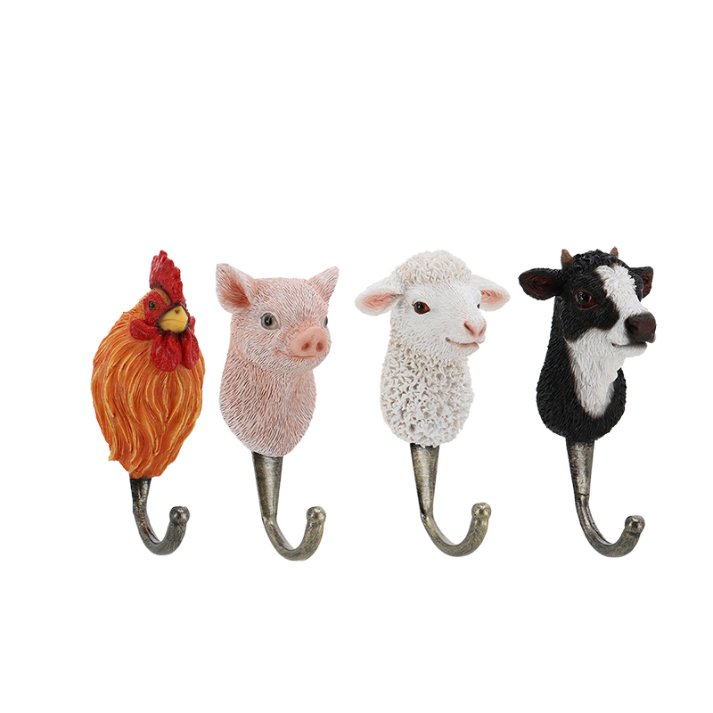 Esschert Design Tête d'animal de ferme au crochet au choix (37000641 8713968379140) - 1