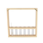 Esschert Design Support mural pour tubes à essai L (AGG141 8714982273520) - 5