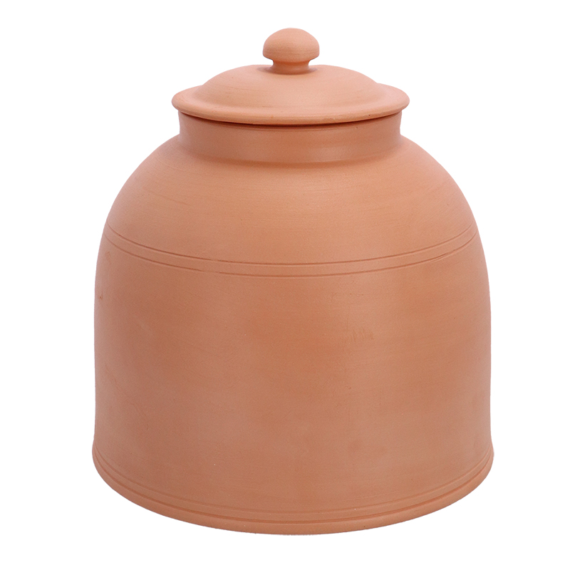 Esschert Design Pot de blanchiment en terre cuite L avec couvercle (AT57 8714982276873) - 1