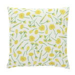 Esschert Design Coussin d'extérieur fleurs jaune (BK041 8714982276927) - 2