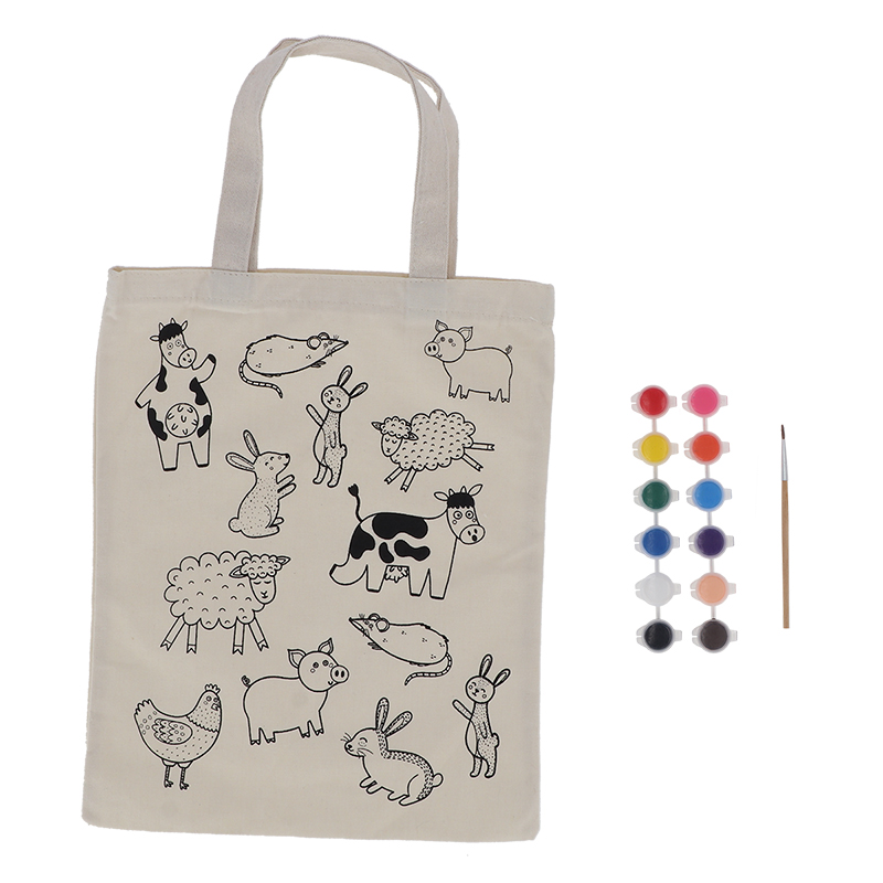 Esschert Design Sac à colorier "animaux de la ferme" (KG340 8714982275586) - 1