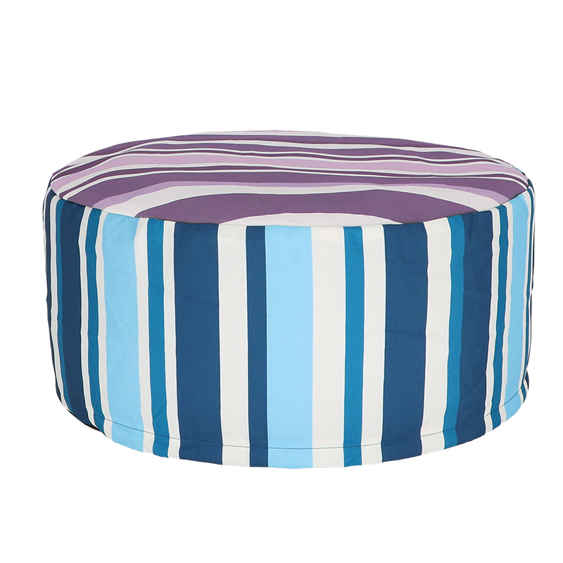 Esschert Design Pouf de jardin rayé bleu violet/au choix (TR092 8714982283093) - 1