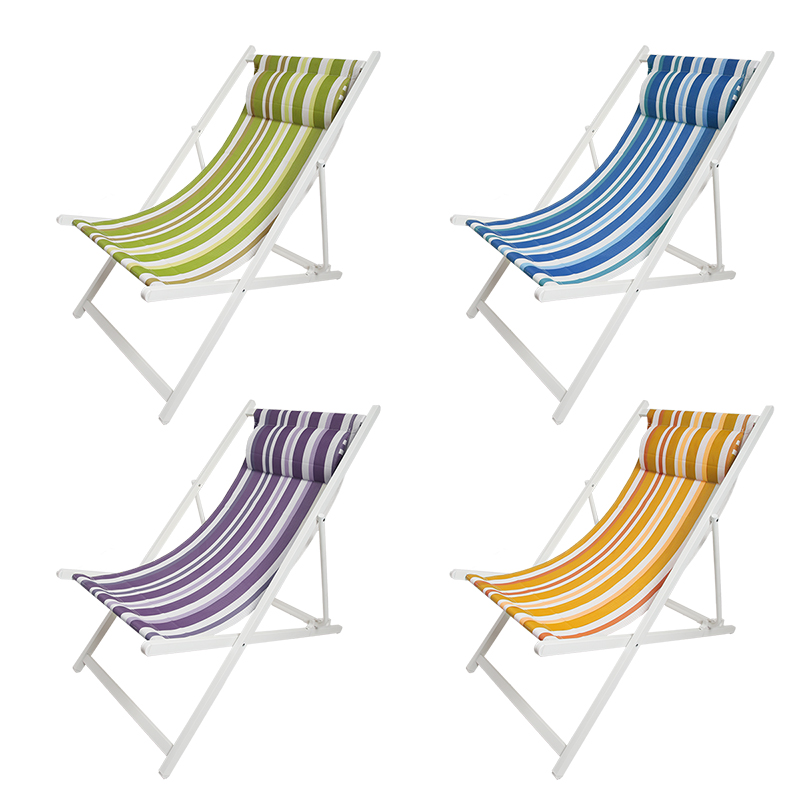 Esschert Design Chaise de plage rayée / au choix (TR093 8714982283109) - 1