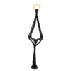 Esschert Design Macramé suspension plante noir S (JP022 8714982289347) - 01
